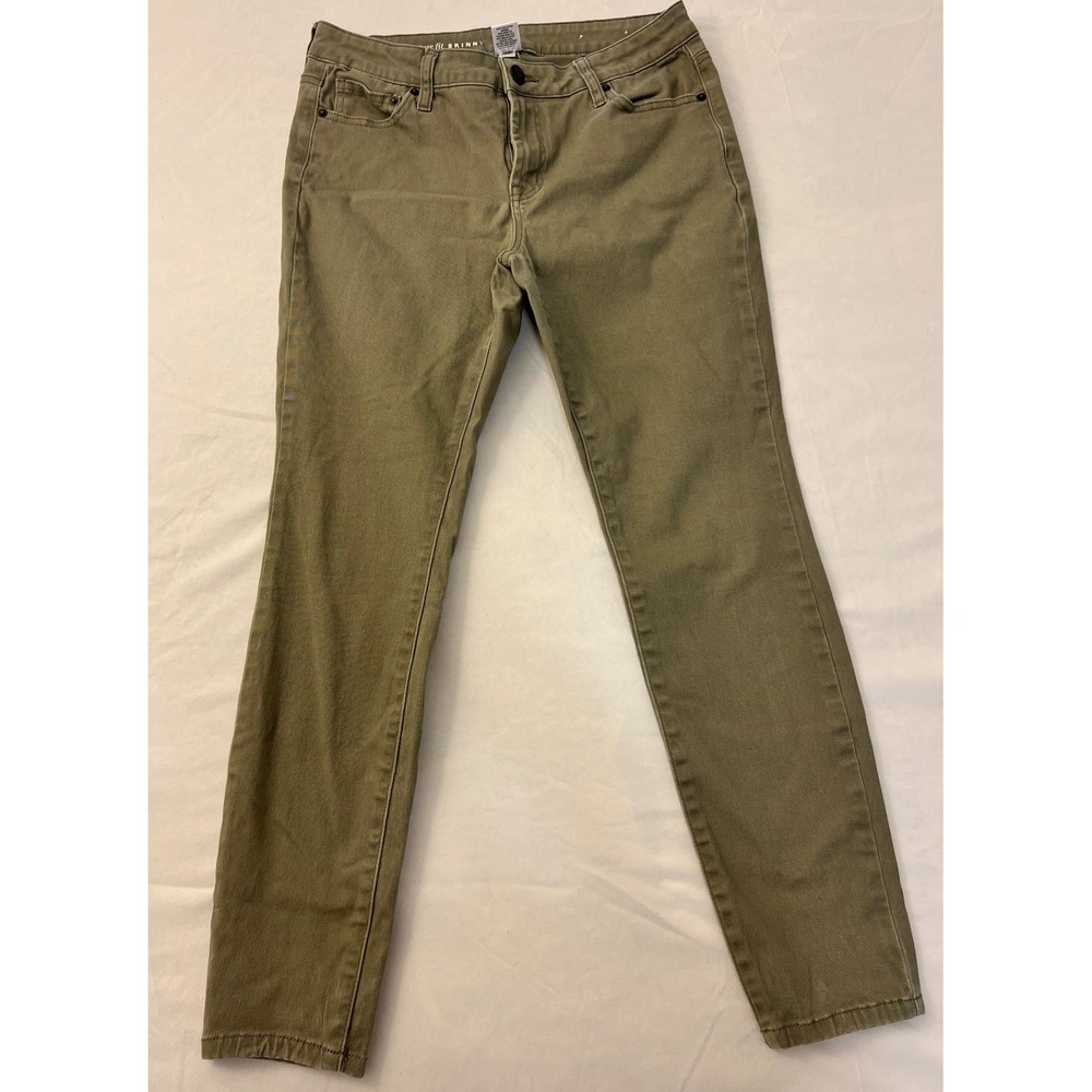 Westbound W62 Olive Green Signature Fit Skinny Jeans Petite 8 Sage Stretch Pants